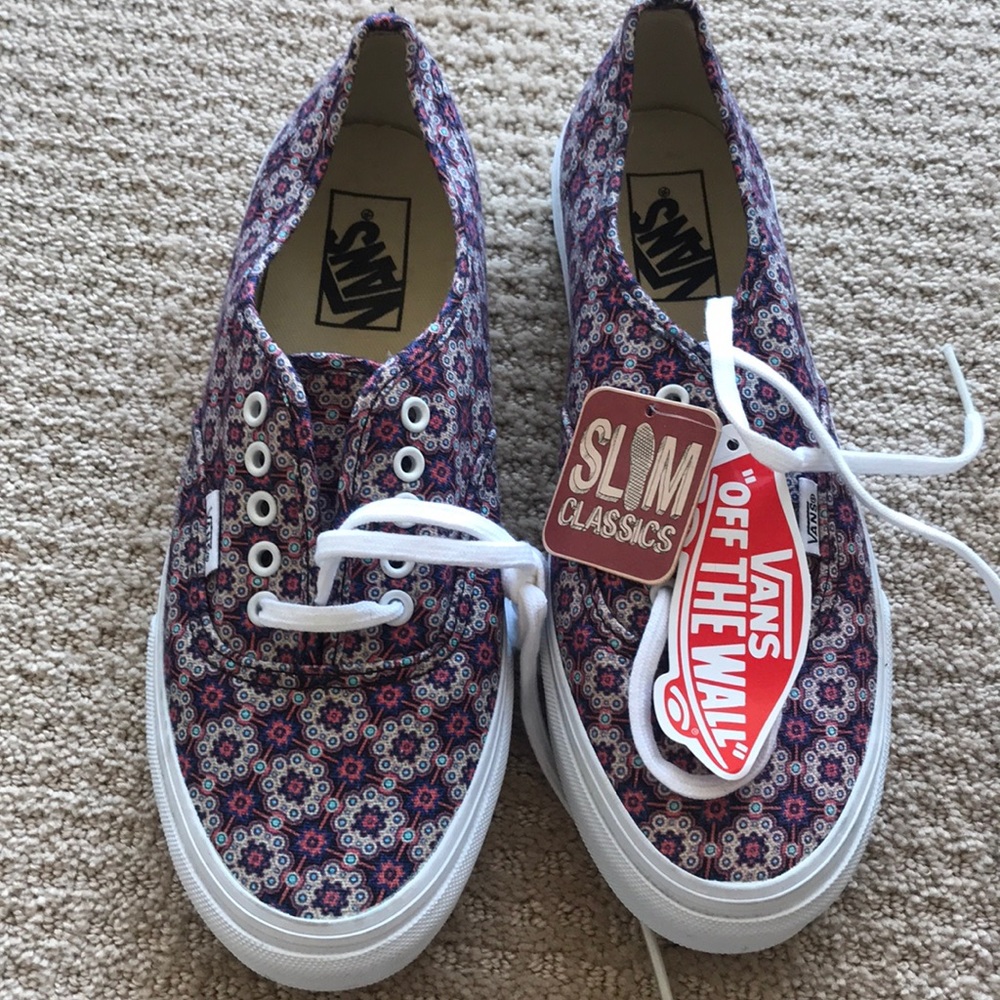Brand new flowery vans